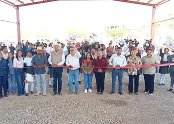Inauguran techumbre en telebachillerato de “El Coronel”; beneficiará a estudiantes de varias comunidades