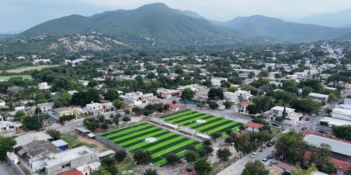 Avanza construcción de 12 canchas deportivas en Tamaulipas como parte del legado del Mundial 2026